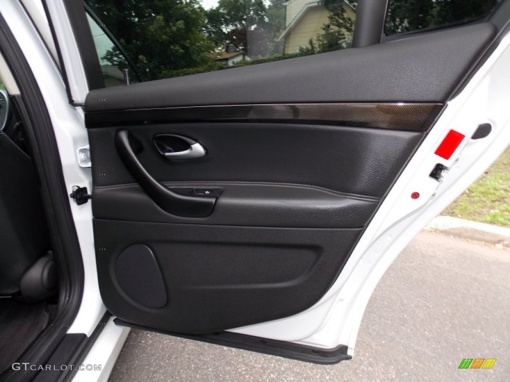 2011 Saab 9-3 Aero Sport Sedan XWD Black Door Panel Photo #82704862