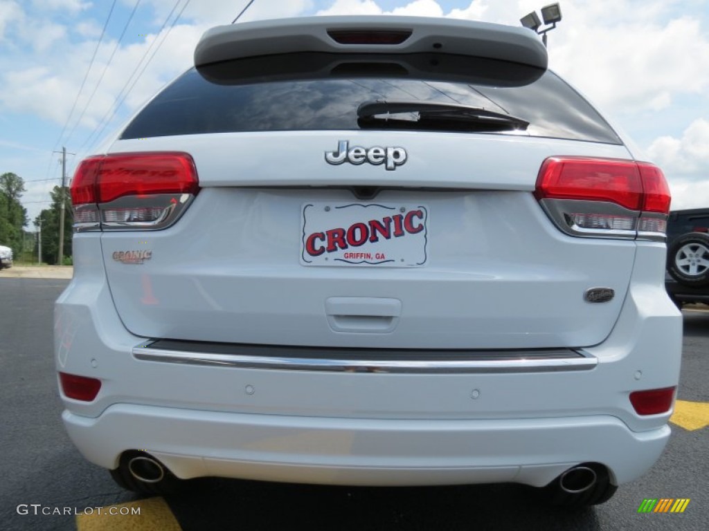 2014 Grand Cherokee Overland - Bright White / Overland Nepal Jeep Brown Light Frost photo #6