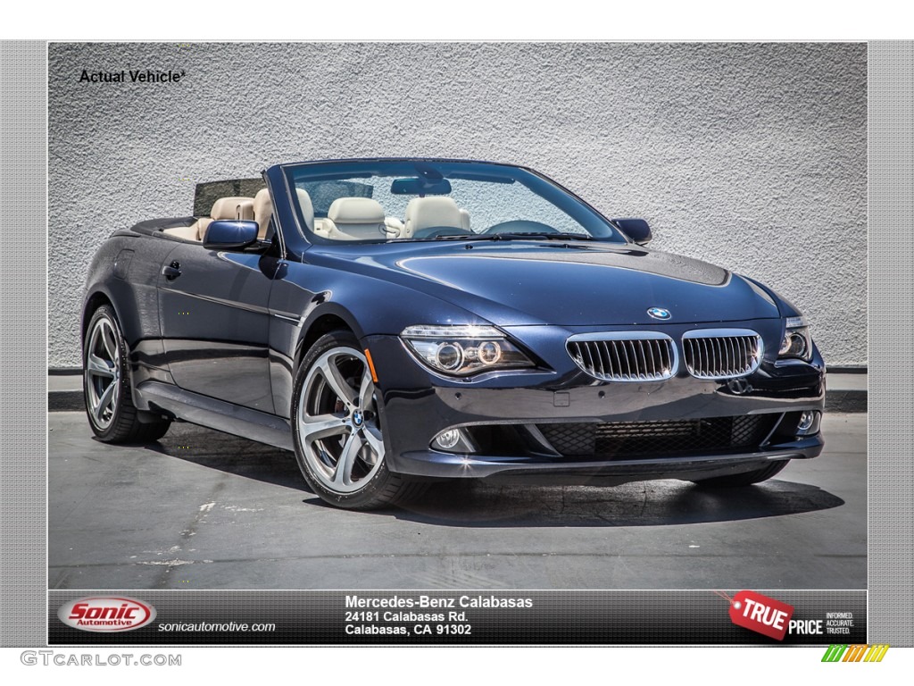 2008 6 Series 650i Convertible - Monaco Blue Metallic / Cream Beige photo #1