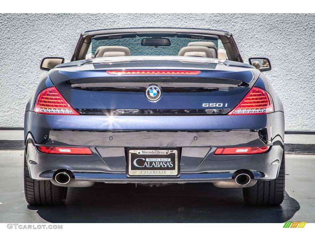 2008 6 Series 650i Convertible - Monaco Blue Metallic / Cream Beige photo #3