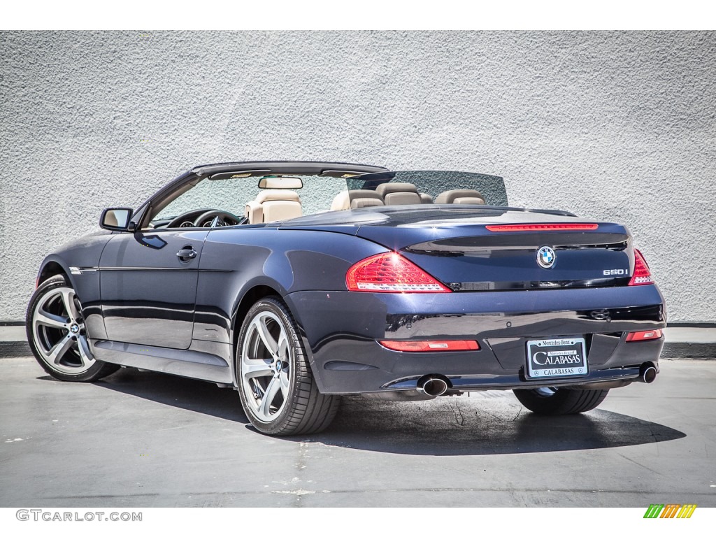 2008 6 Series 650i Convertible - Monaco Blue Metallic / Cream Beige photo #10