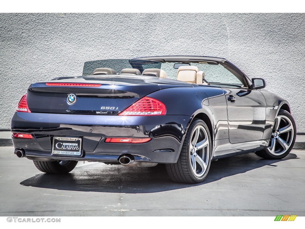 2008 6 Series 650i Convertible - Monaco Blue Metallic / Cream Beige photo #14