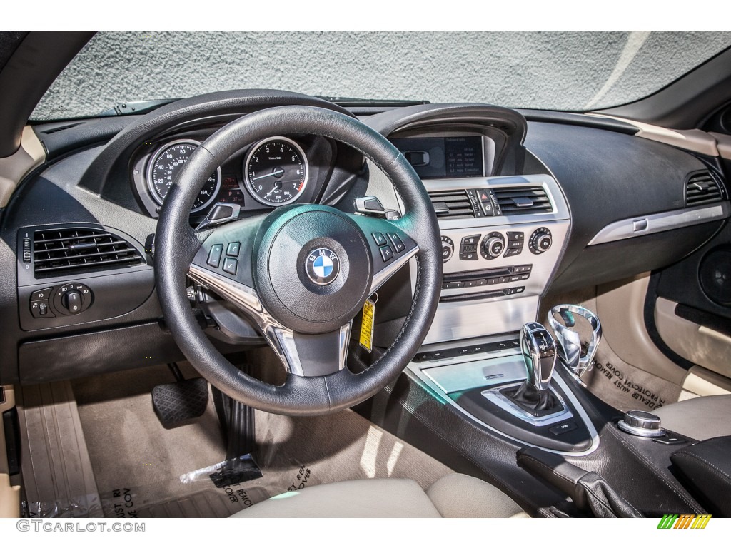 2008 BMW 6 Series 650i Convertible Cream Beige Dashboard Photo #82706815