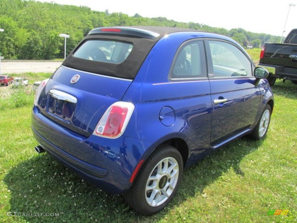 Azzurro (Blue) 2012 Fiat 500 c cabrio Pop Exterior Photo #82707032