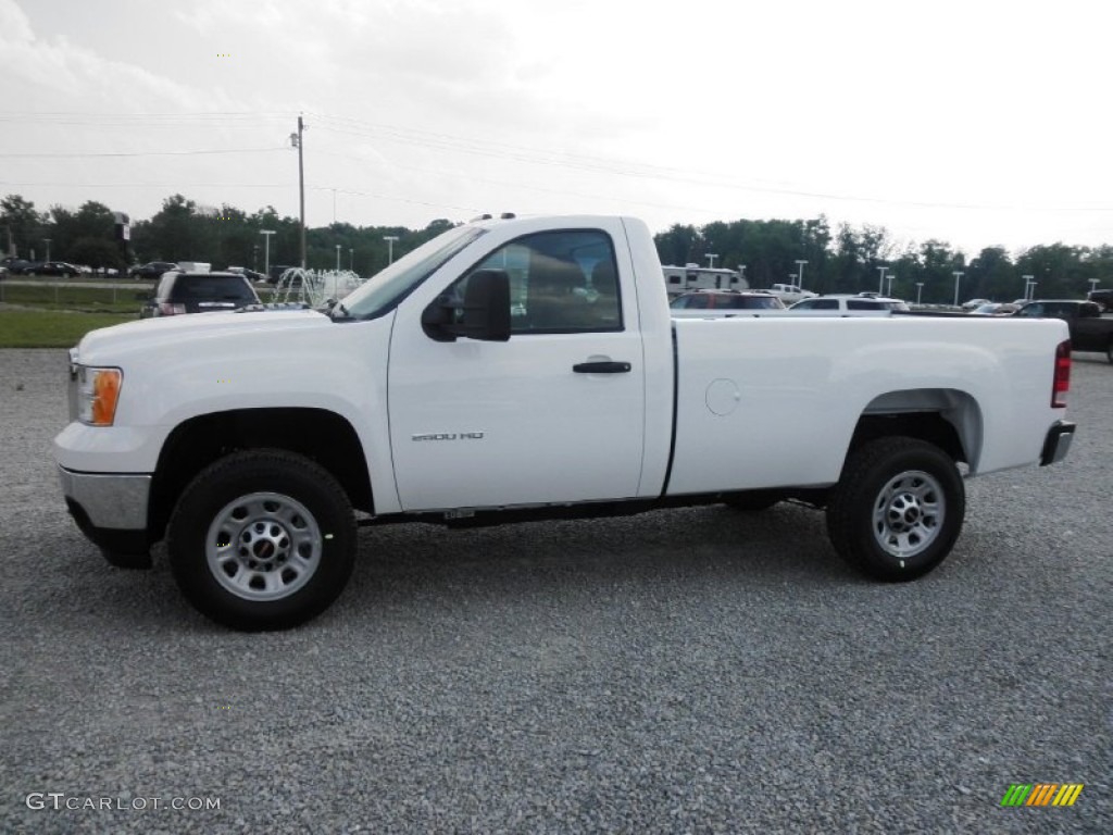 Summit White 2014 GMC Sierra 2500HD Regular Cab Exterior Photo #82707195