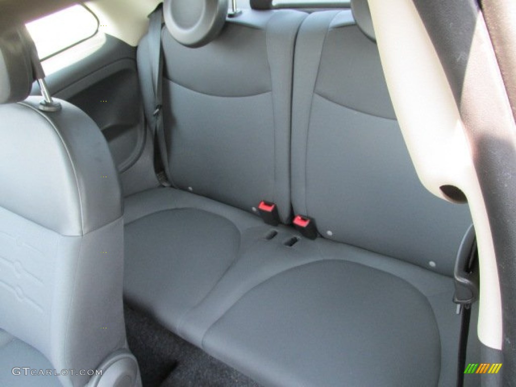 2012 Fiat 500 c cabrio Pop Rear Seat Photo #82707202
