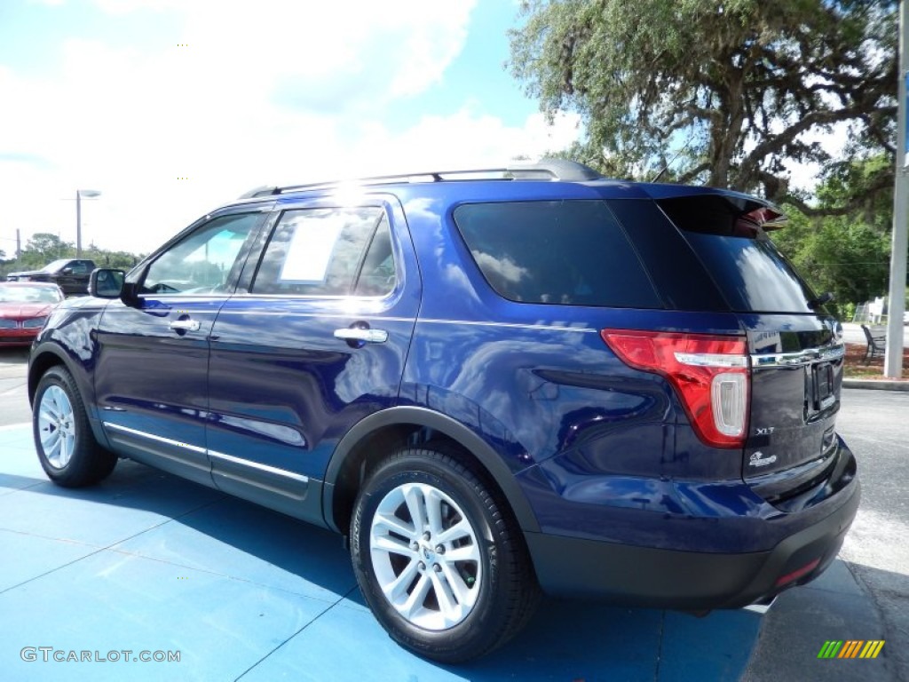 2011 Explorer XLT - Kona Blue Metallic / Medium Light Stone photo #3