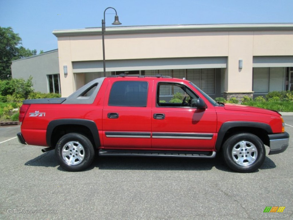 2004 Avalanche 1500 Z71 4x4 - Victory Red / Dark Charcoal photo #9