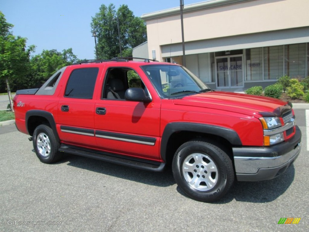 2004 Avalanche 1500 Z71 4x4 - Victory Red / Dark Charcoal photo #10