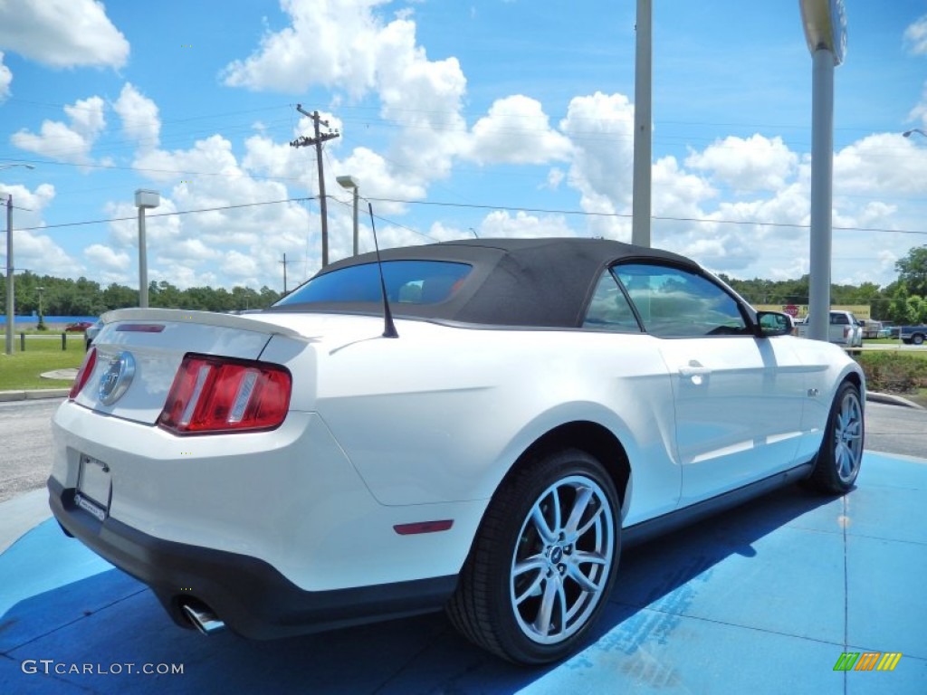 2012 Mustang GT Premium Convertible - Performance White / Saddle photo #5