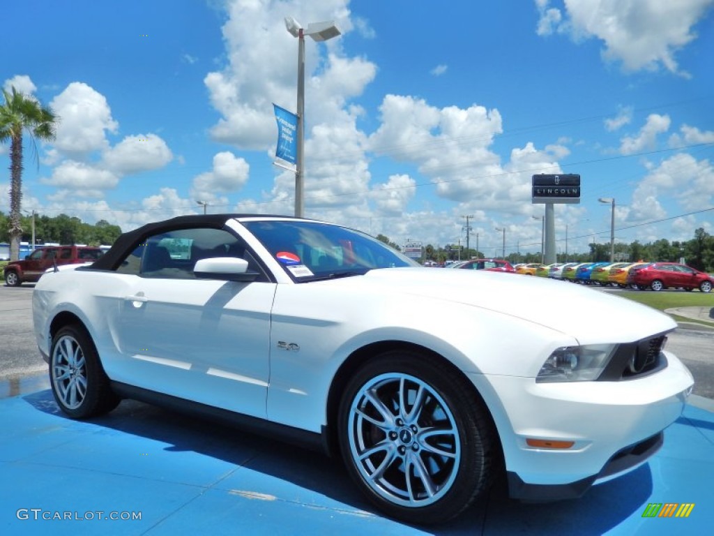 2012 Mustang GT Premium Convertible - Performance White / Saddle photo #7