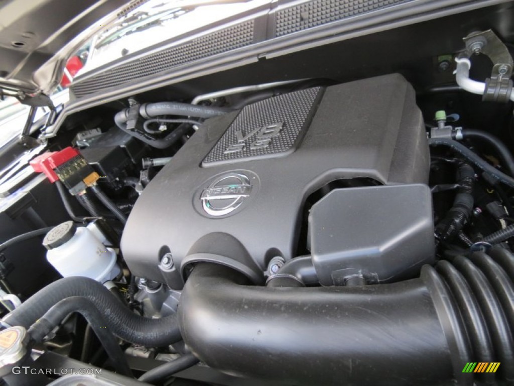2013 Nissan Titan SL Heavy Metal Chrome Edition Crew Cab 4x4 5.6 Liter Flex-Fuel DOHC 32-Valve CVTCS V8 Engine Photo #82708832