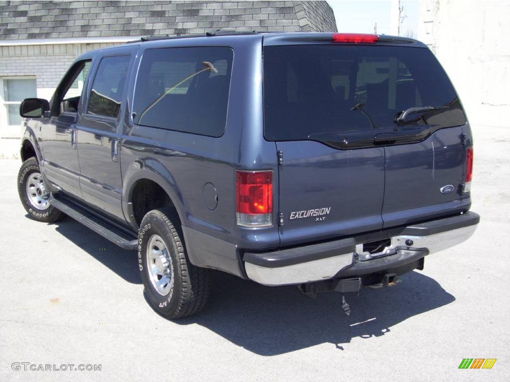 2002 Excursion XLT 4x4 - True Blue Metallic / Medium Flint photo #4