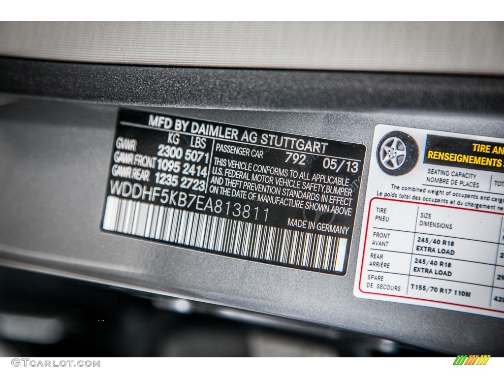2014 E 350 Sport Sedan - Paladium Silver Metallic / Gray/Dark Gray photo #7