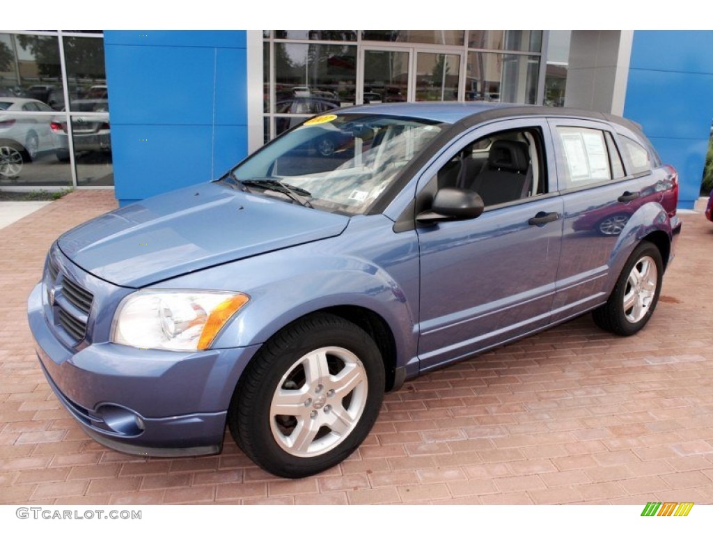 2007 Caliber SXT - Marine Blue Pearl / Pastel Slate Gray/Blue photo #10