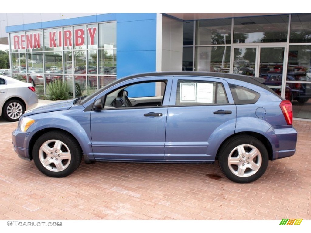 2007 Caliber SXT - Marine Blue Pearl / Pastel Slate Gray/Blue photo #13