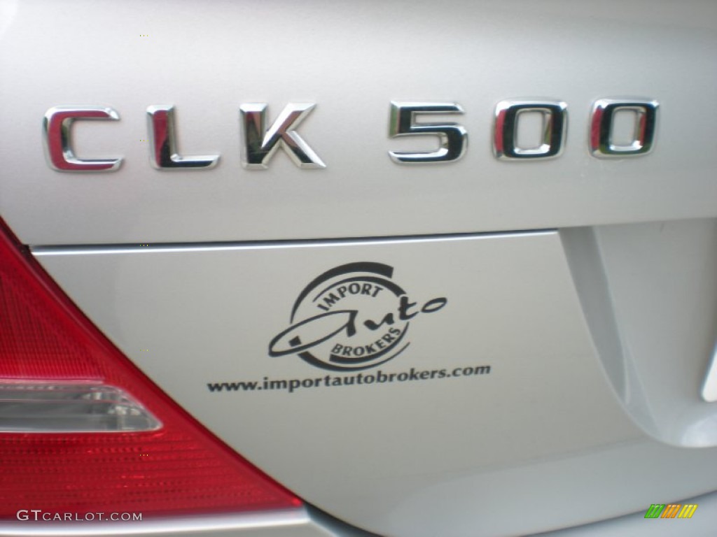 2004 CLK 500 Coupe - Brilliant Silver Metallic / Charcoal photo #11
