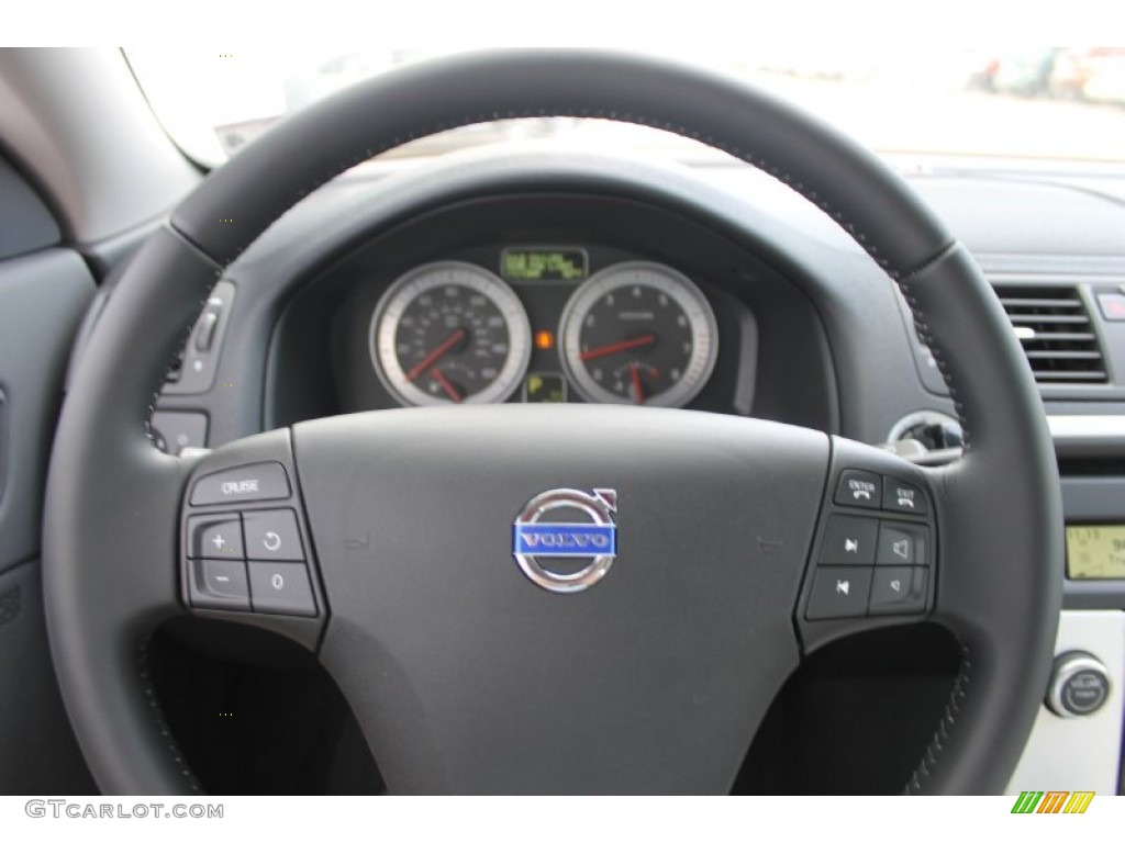 2013 Volvo C70 T5 Calcite/Off Black Steering Wheel Photo #82712299