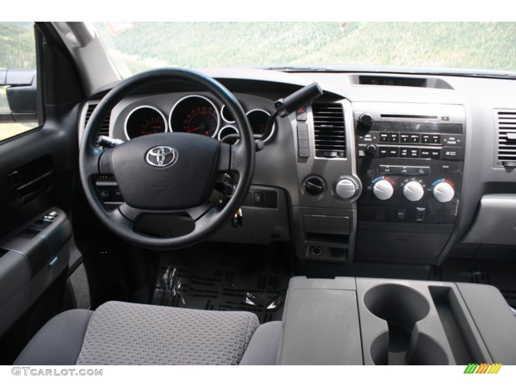 2010 Tundra Double Cab 4x4 - Slate Gray Metallic / Graphite Gray photo #12