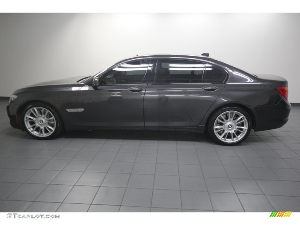 2010 7 Series 750Li Sedan - Dark Graphite Metallic / Saddle/Black Nappa Leather photo #2