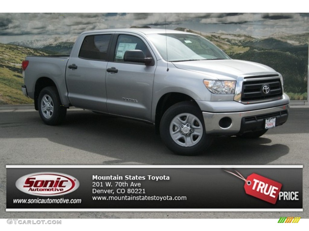 2013 Tundra CrewMax 4x4 - Silver Sky Metallic / Black photo #1