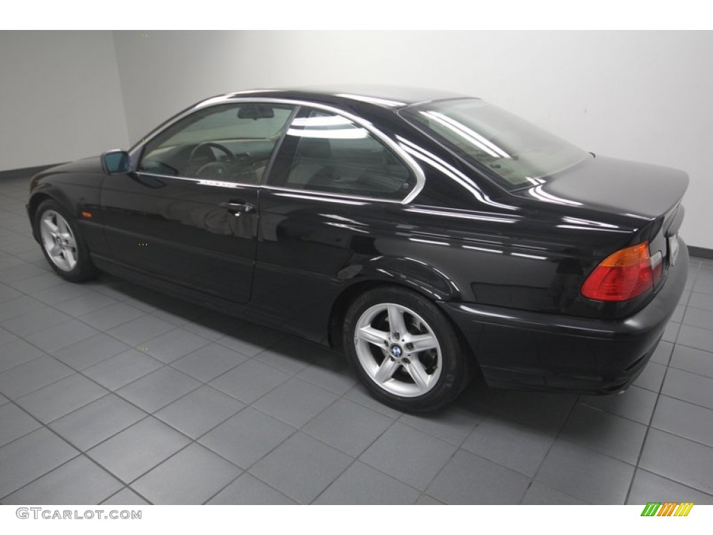 2001 3 Series 325i Coupe - Jet Black / Sand photo #5