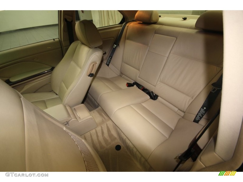 2001 3 Series 325i Coupe - Jet Black / Sand photo #14