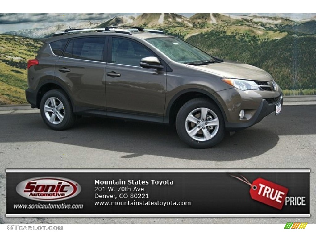 2013 RAV4 XLE AWD - Pyrite Mica / Black photo #1