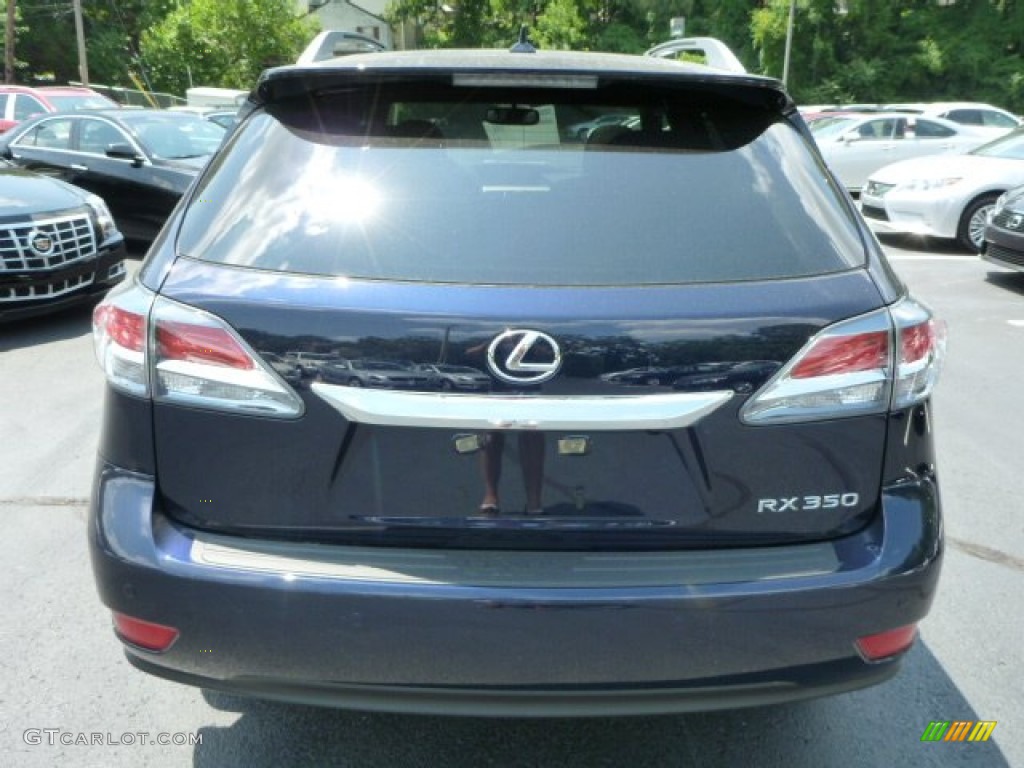 2013 RX 350 F Sport AWD - Deep Sea Blue Mica / Black/Ebony Birds Eye Maple photo #3