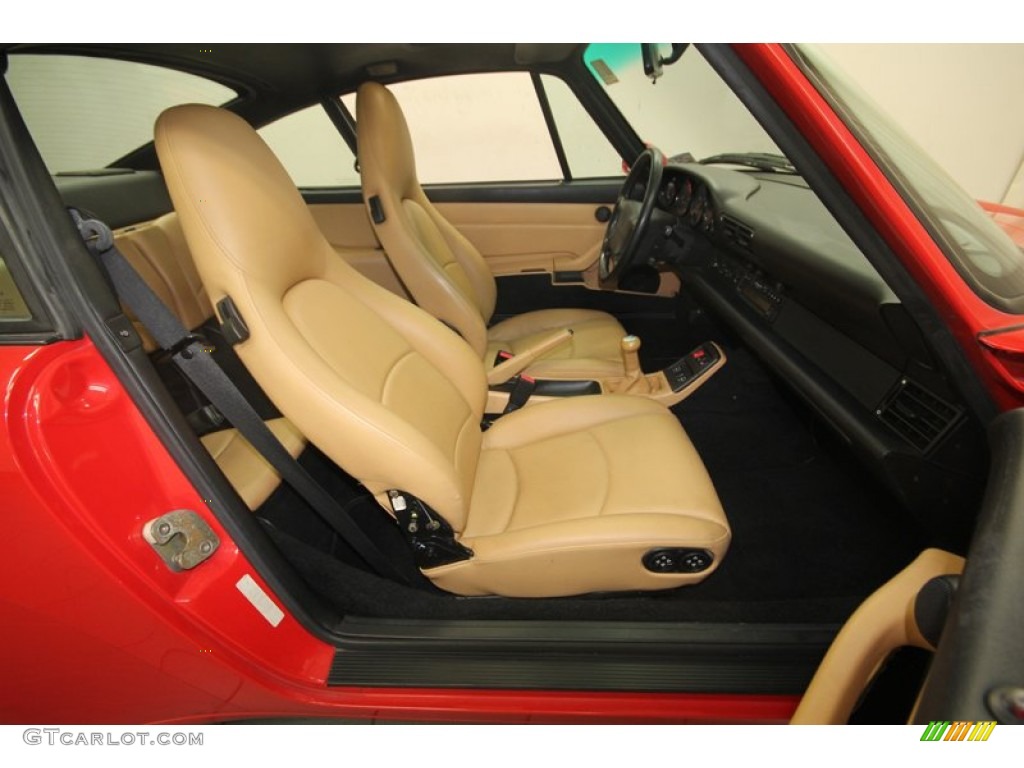 Cashmere Beige Interior 1996 Porsche 911 Carrera 4 Photo #82715035