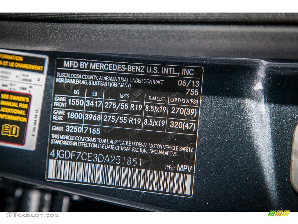 2013 GL Color Code 755 for Steel Grey Metallic Photo #82715540