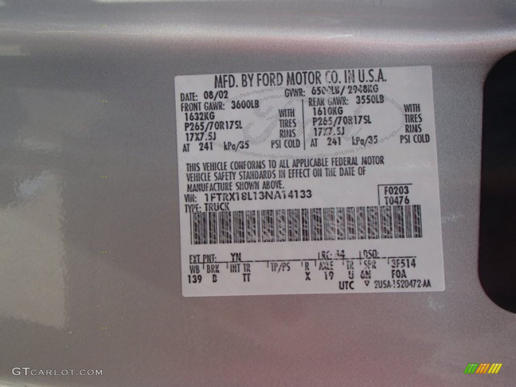 2003 F150 XLT SuperCab 4x4 - Silver Metallic / Medium Graphite Grey photo #15