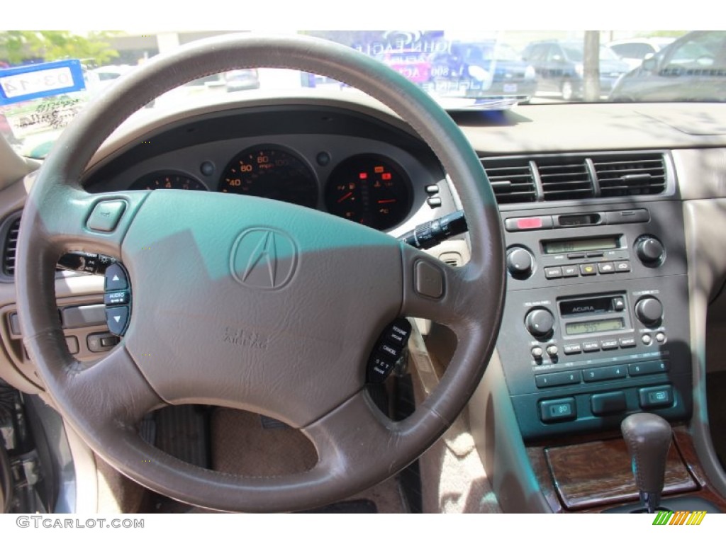 1997 Acura RL 3.5 Sedan Ivory Steering Wheel Photo #82719178