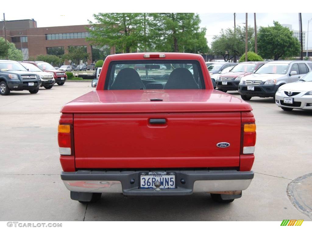 1999 Ranger XL Regular Cab - Bright Red / Medium Graphite photo #6