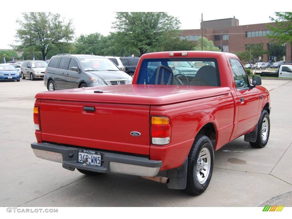 1999 Ranger XL Regular Cab - Bright Red / Medium Graphite photo #7