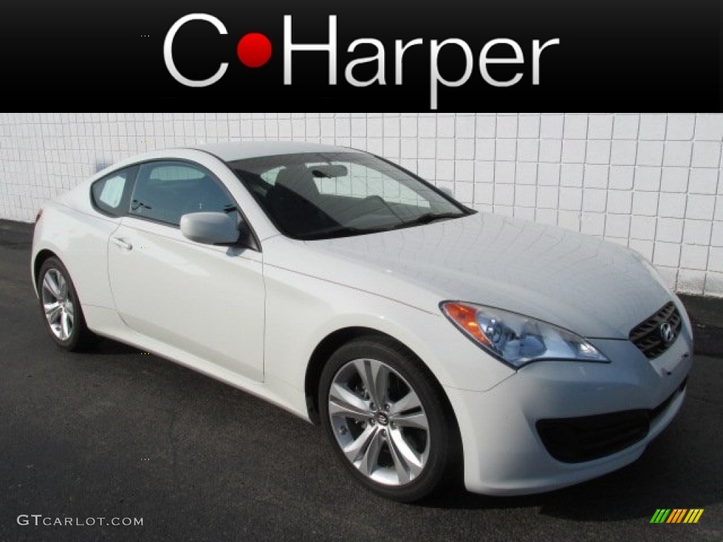 2011 Genesis Coupe 2.0T - Karussell White / Black Cloth photo #1