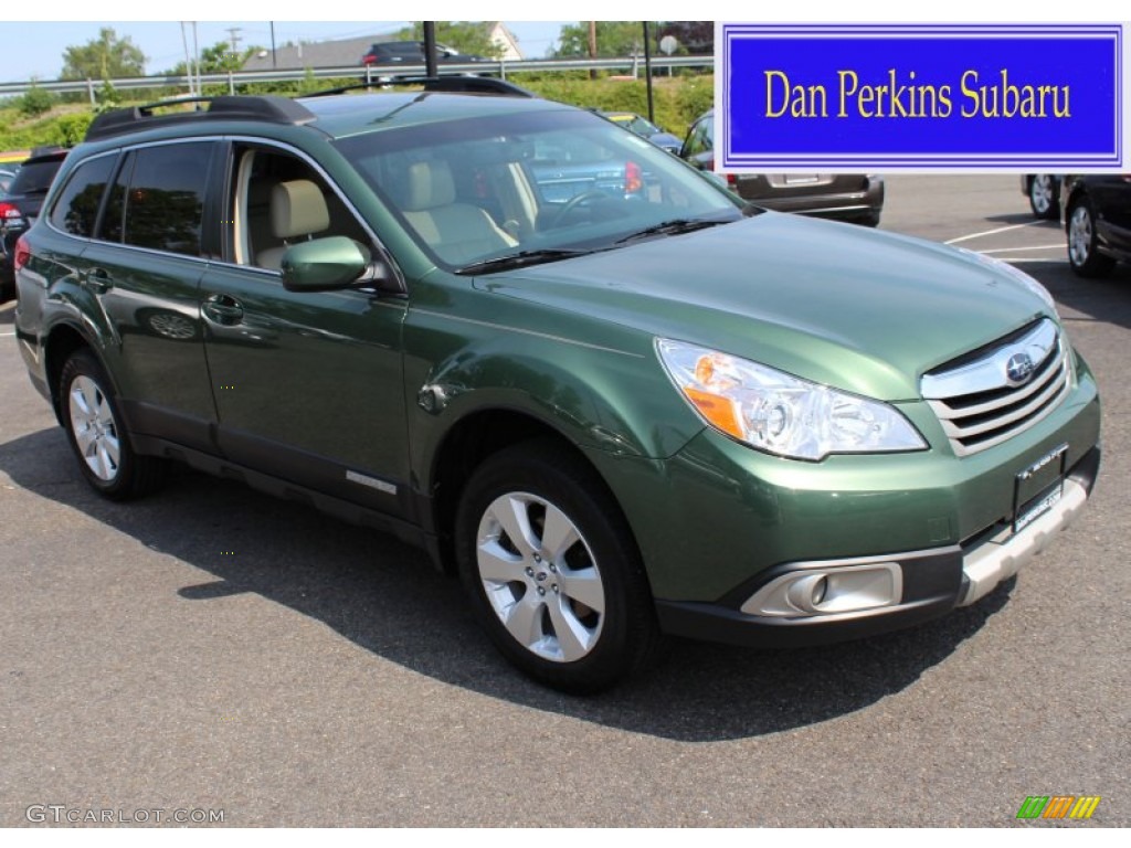 2012 Outback 2.5i Limited - Cypress Green Pearl / Warm Ivory photo #1