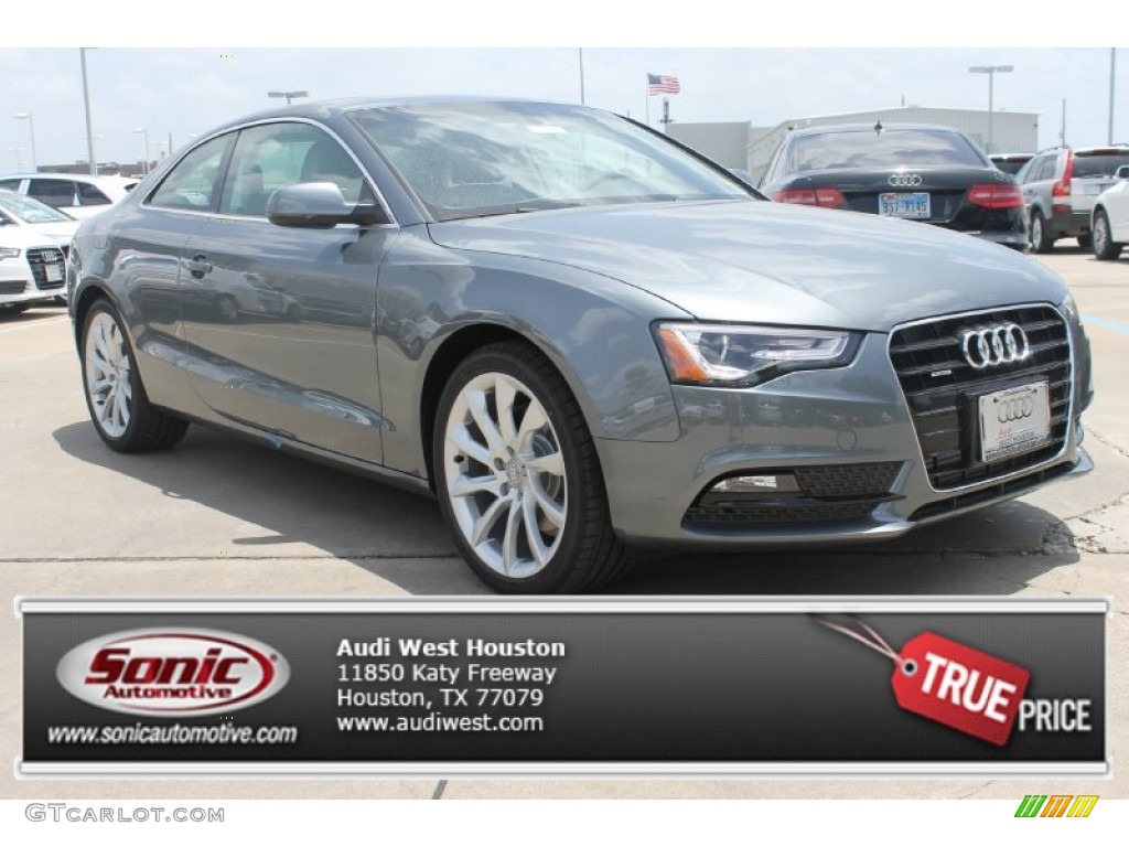 2013 A5 2.0T quattro Coupe - Monsoon Gray Metallic / Titanium Grey/Steel Grey photo #1