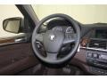 Tobacco Nevada Leather Steering Wheel Photo for 2011 BMW X5 #82723363