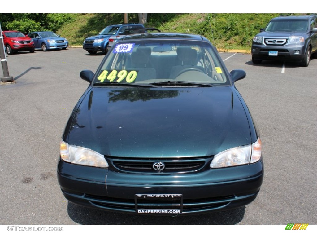 1999 Corolla LE - Dark Emerald Pearl / Pebble Beige photo #2