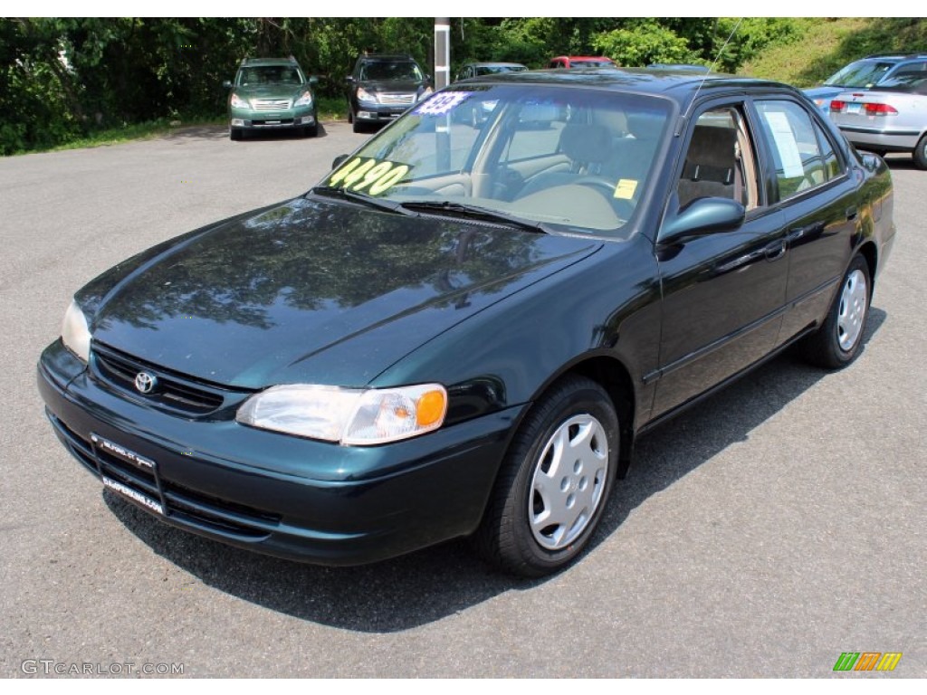 1999 Corolla LE - Dark Emerald Pearl / Pebble Beige photo #3