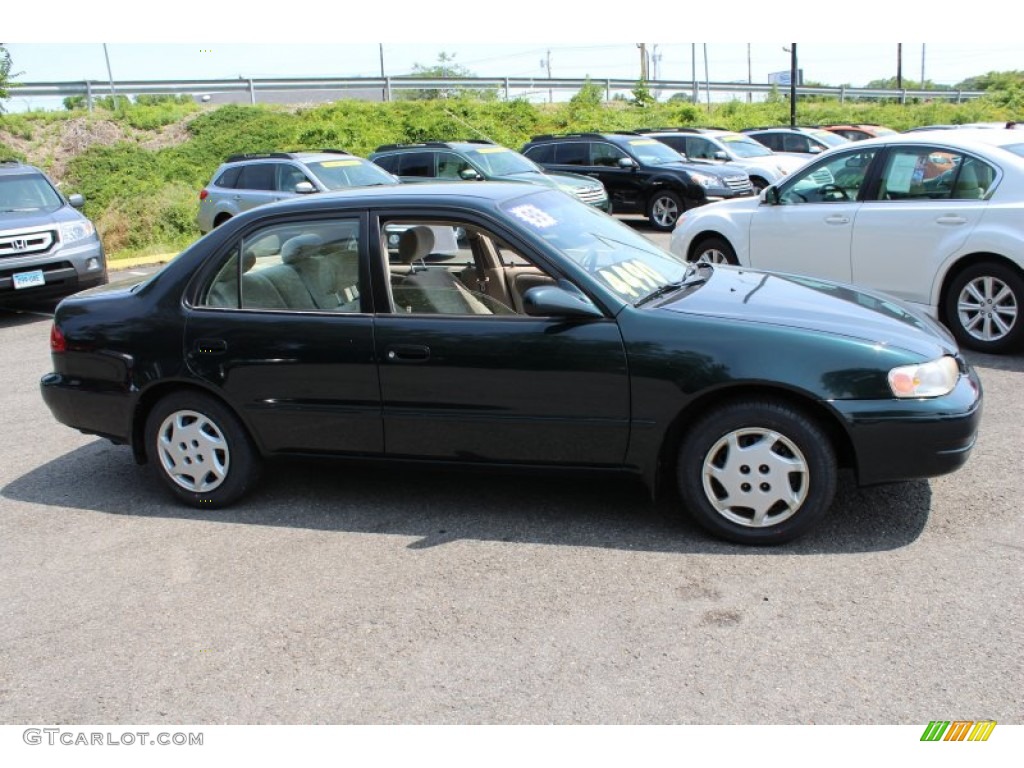 1999 Corolla LE - Dark Emerald Pearl / Pebble Beige photo #4