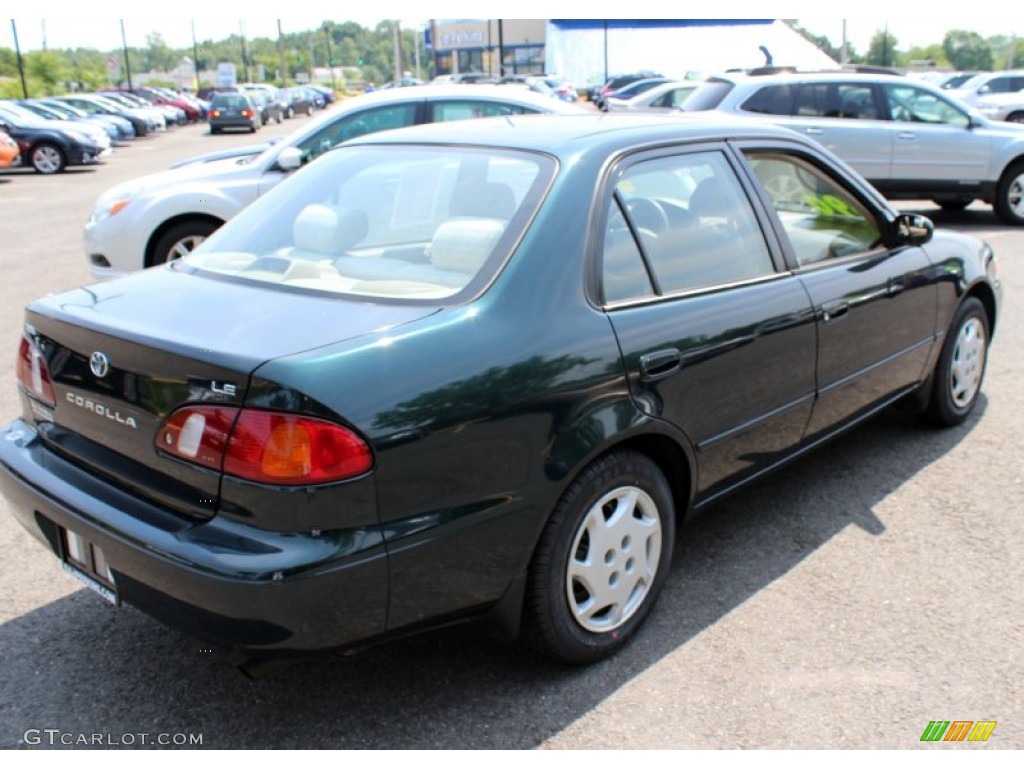 1999 Corolla LE - Dark Emerald Pearl / Pebble Beige photo #6