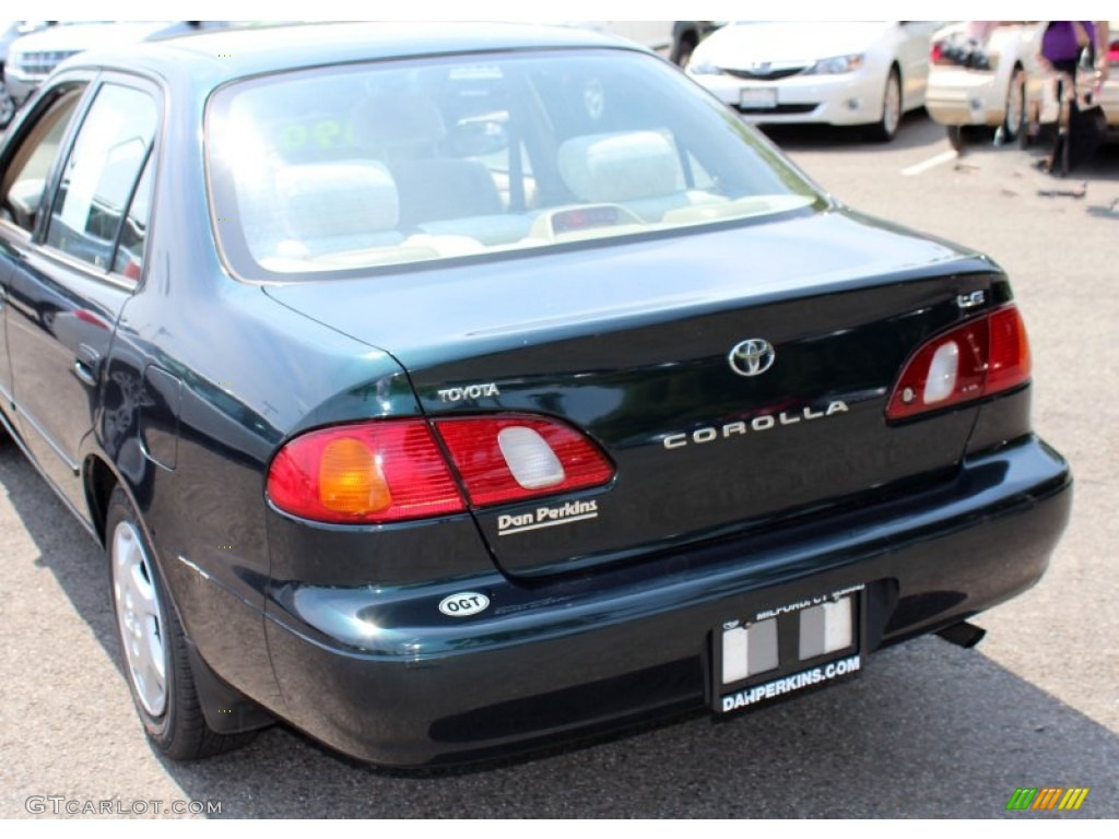 1999 Corolla LE - Dark Emerald Pearl / Pebble Beige photo #7