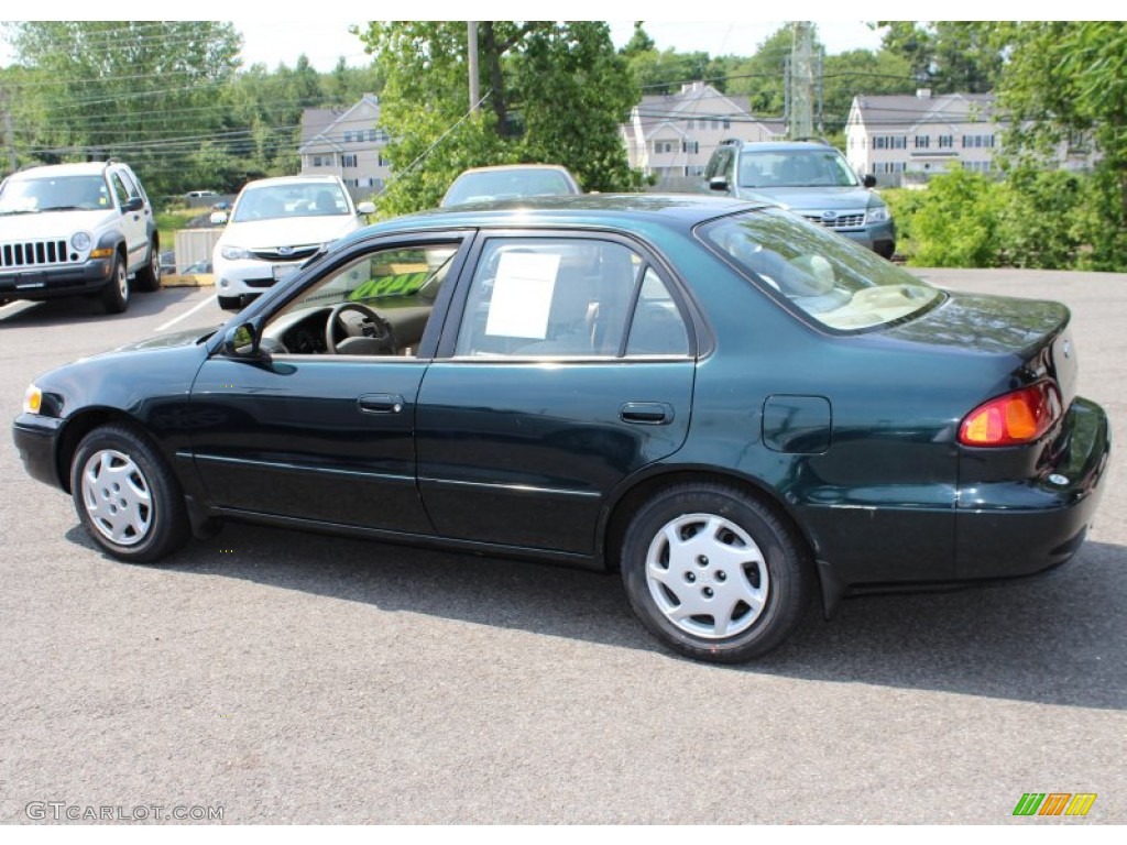 1999 Corolla LE - Dark Emerald Pearl / Pebble Beige photo #10