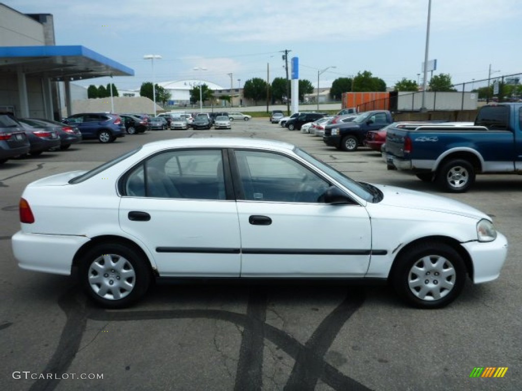 1999 Civic LX Sedan - Taffeta White / Gray photo #2