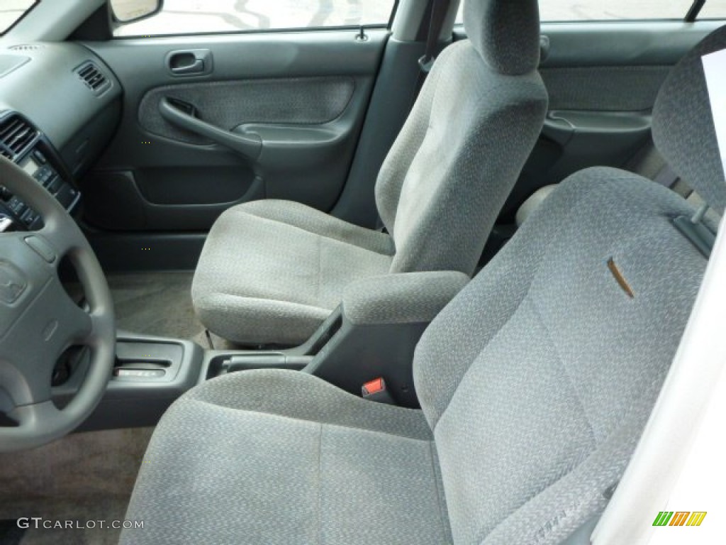 1999 Civic LX Sedan - Taffeta White / Gray photo #10