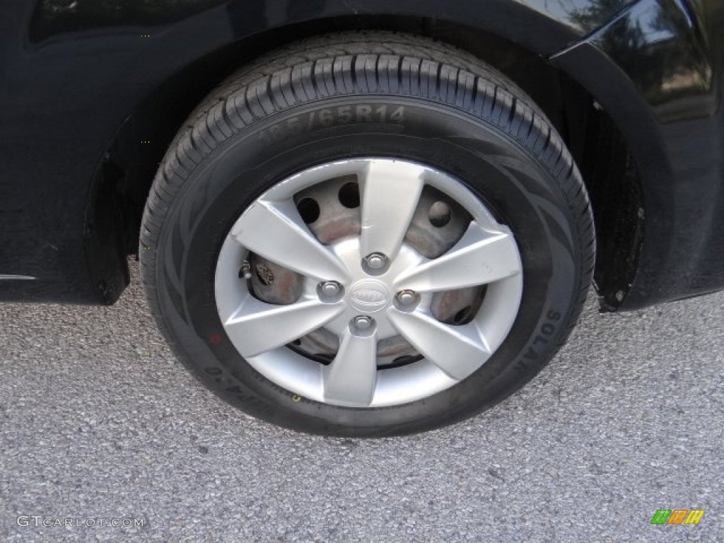 2008 Rio LX Sedan - Black / Gray photo #9