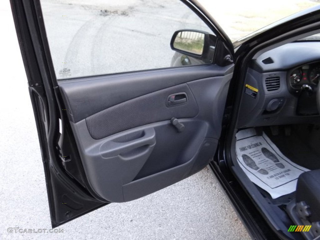2008 Rio LX Sedan - Black / Gray photo #16