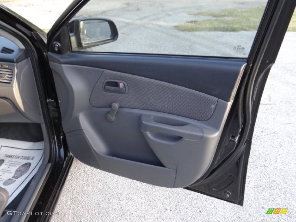 2008 Rio LX Sedan - Black / Gray photo #18